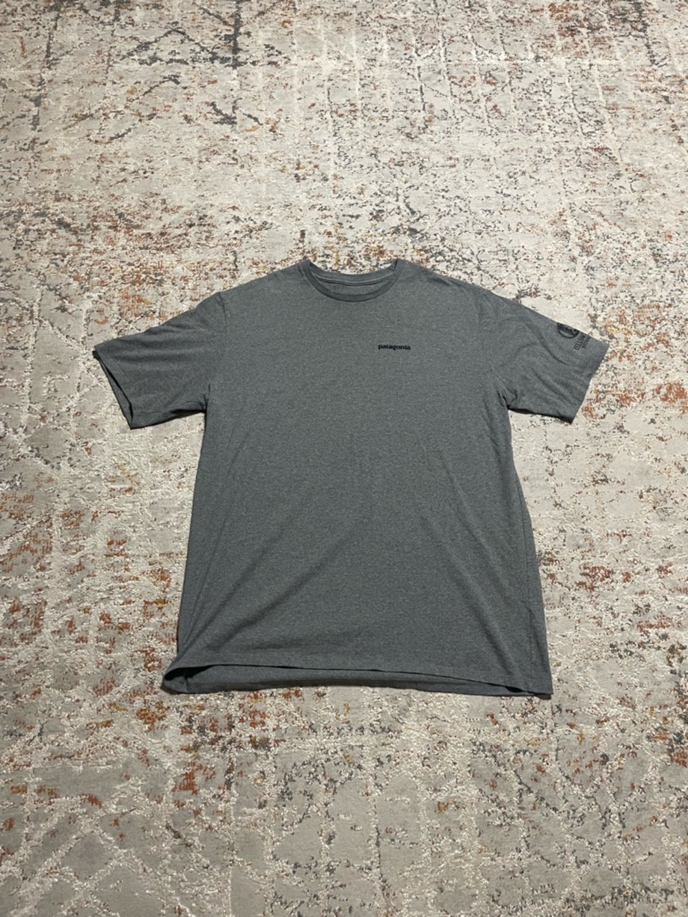 Patagonia Yellowstone grey T-shirt collab with buffalo on back